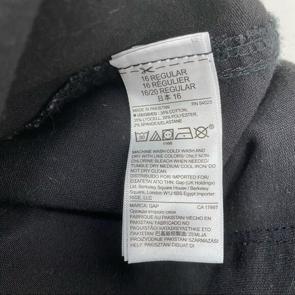 Gap Women's Stretch Black Denim Legging size 33R - Picture 7 of 9